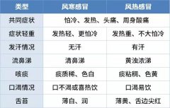 感冒千万别盲目吃药!一表教你辨别风寒、风热感冒