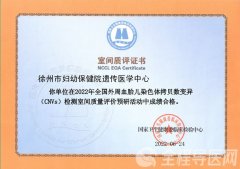 徐州妇幼保健院遗传医学中心NIPT-升级版满分通过技术参评